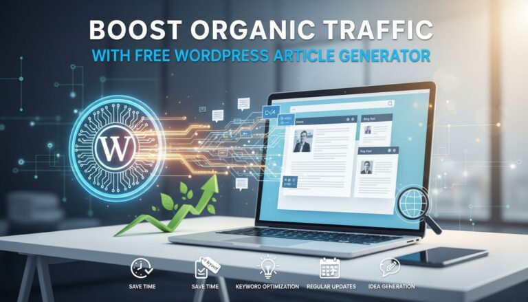 Boost Organic Traffic with Free WordPress Article Generator