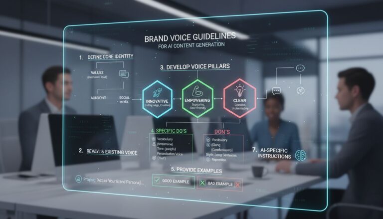 Develop Clear Brand Voice Guidelines for Consistent AI Content Creation