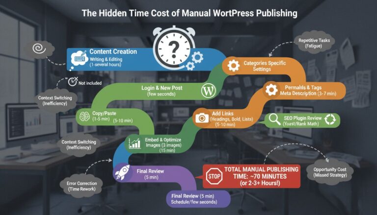 The Hidden Time Cost of Manual WordPress Article Publishing