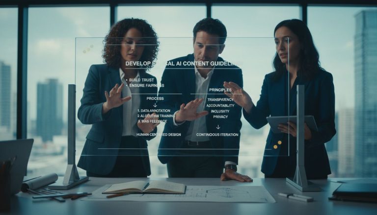 Develop Ethical AI Content Guidelines to Build Trust and Ensure Fairness