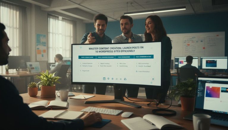 Master Content Creation: Launch Posts on 10 WordPress Sites Efficiently