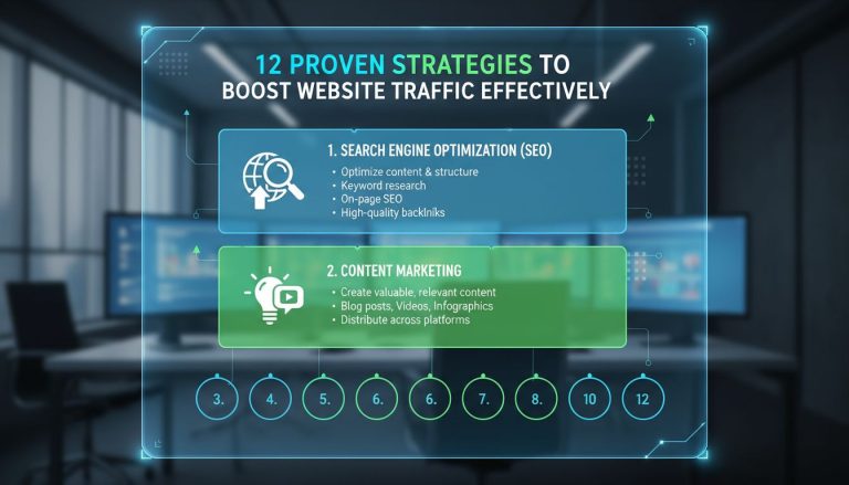 12 Proven Strategies to Boost Website Traffic and Grow Your Audience