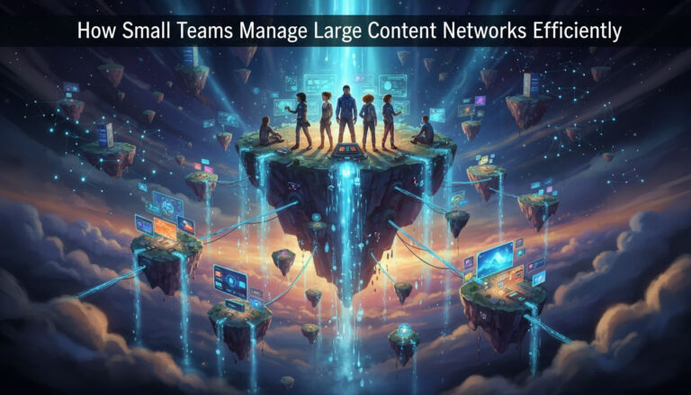 How Small Teams Manage Large Content Networks Efficiently
