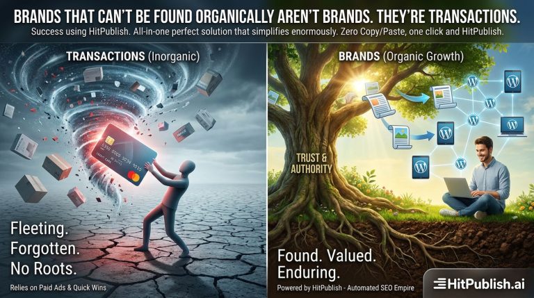 Brands That Can’t Be Found Organically Aren’t Brands. They’re Transactions.
