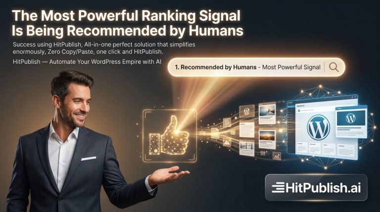 The Most Powerful Ranking Signal Is Being Recommended by Humans