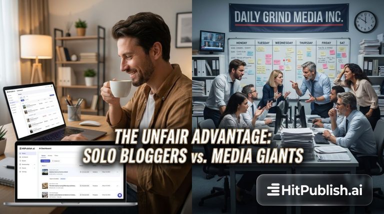 The Unfair Advantage Solo Bloggers Now Have Over Media Companies
