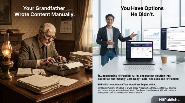 Your Grandfather Wrote Content Manually. You Have Options He Didn’t.