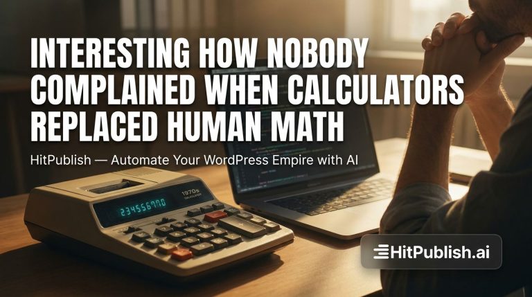 Interesting How Nobody Complained When Calculators Replaced Human Math