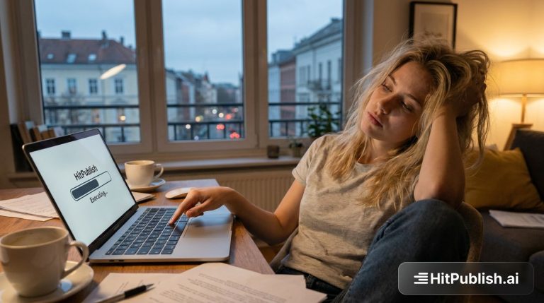 Marketing team balancing client work while AI aids content creation to save weekends