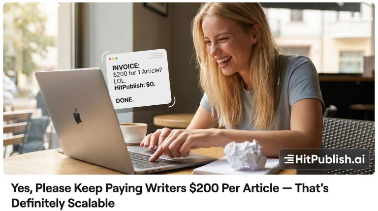 Yes, Please Keep Paying Writers $200 Per Article — That’s Definitely Scalable
