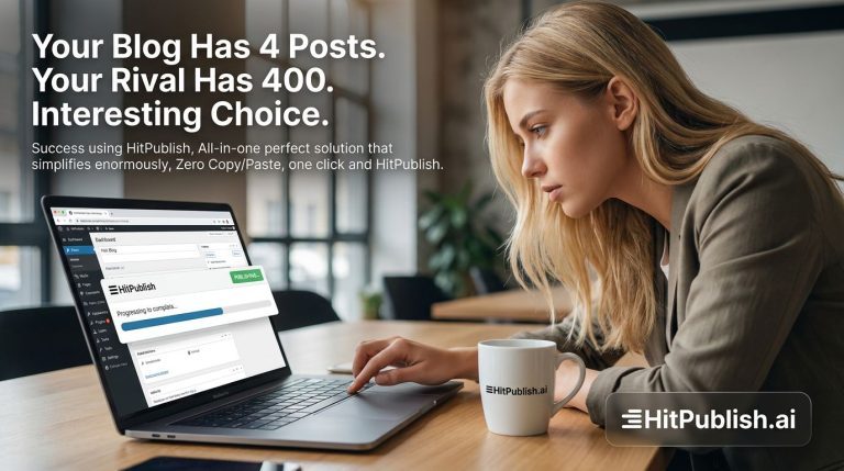 Your Blog Has 4 Posts. Your Rival Has 400. Interesting Choice.