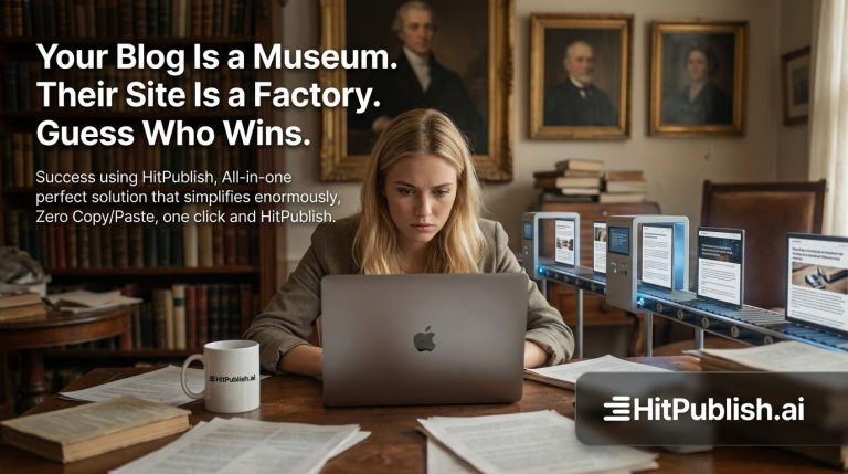 Your Blog Is a Museum. Their Site Is a Factory. Guess Who Wins.