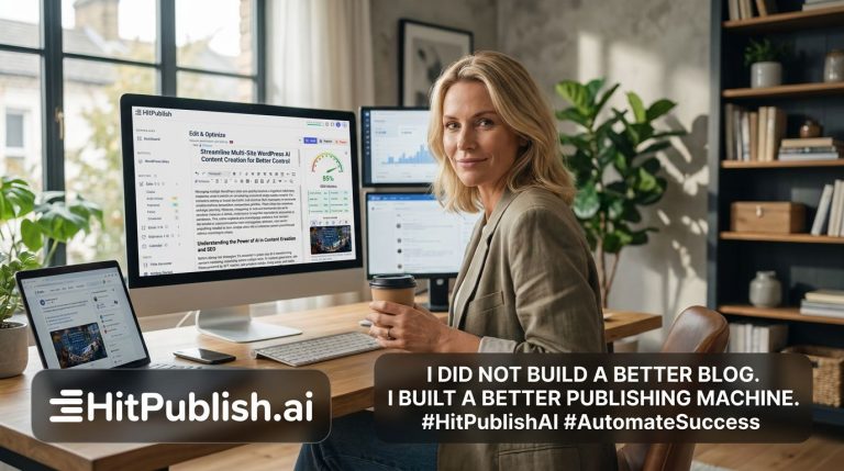 Publishing workflow: a scalable machine integrating content, SEO, and publishing systems.