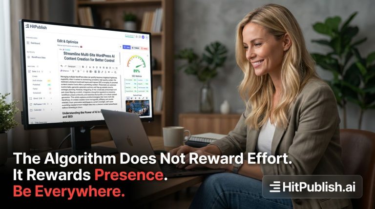A person or team publishing consistent content across multiple devices and platforms to saturate online presence