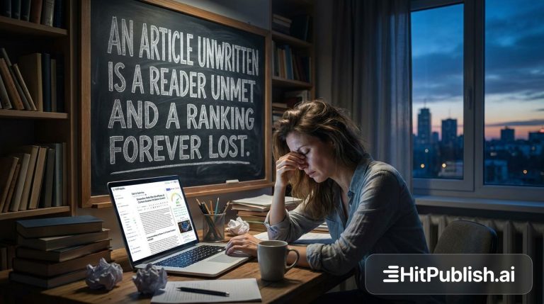An Article Unwritten Is a Reader Unmet and a Ranking Forever Lost