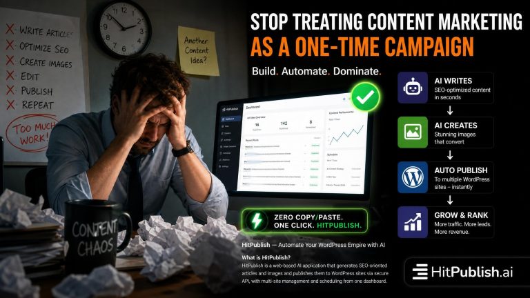 Stop Treating Content Marketing as a One-Time Campaign