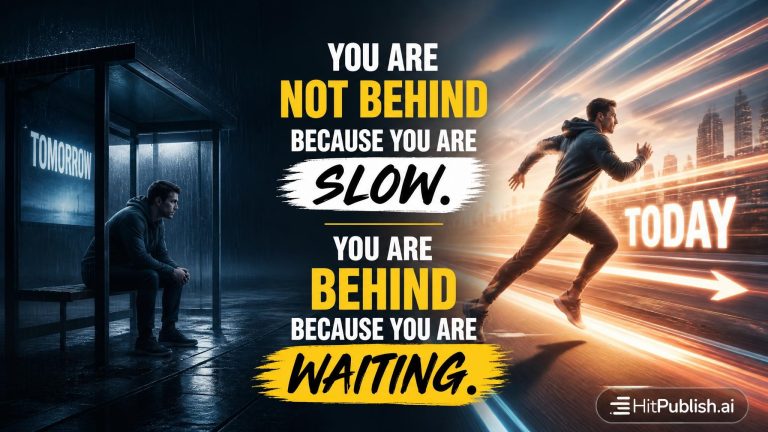 You Are Not Behind Because You Are Slow, Because You Are Waiting