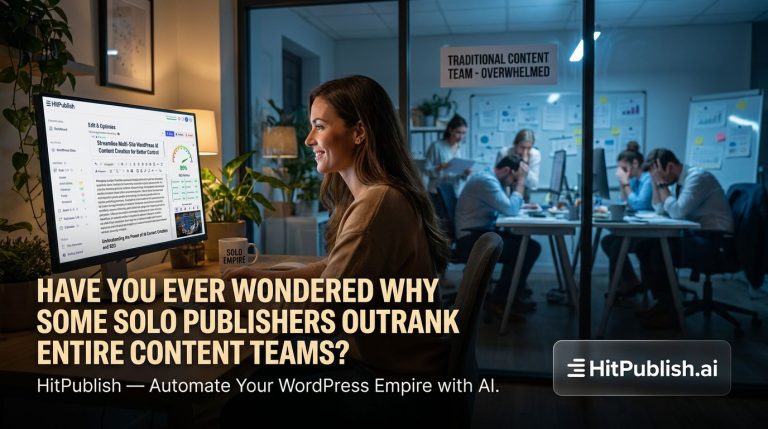 Ever Wondered Why Some Solo Publishers Outrank Entire Content Teams?