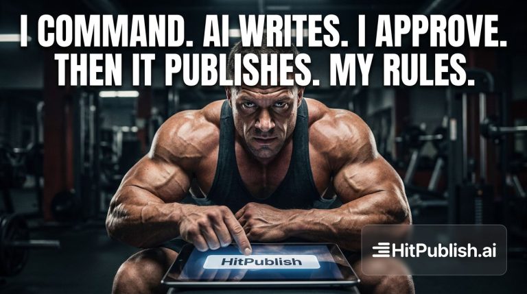 I Command. AI Writes. I Approve. Then It Publishes. My Rules.