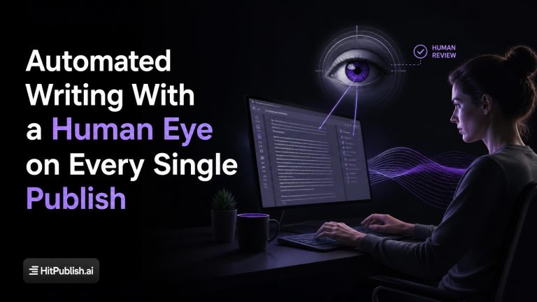 Automated Writing With a Human Eye on Every Single Publish