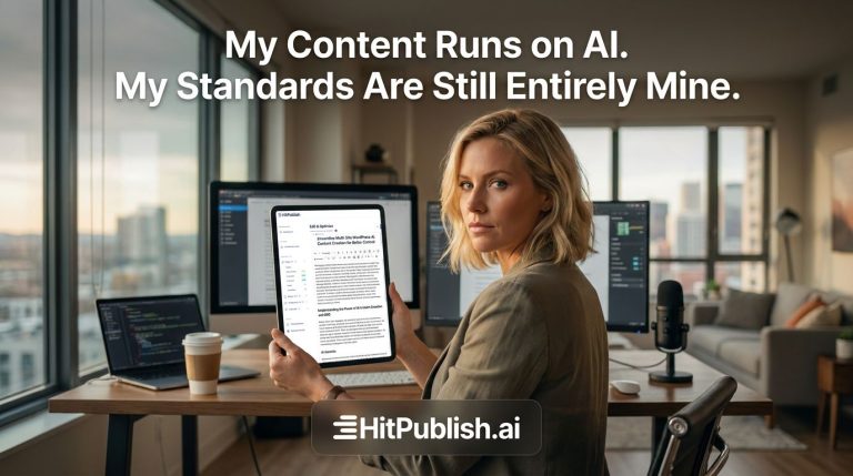 My Content Runs on AI. My Standards Are Still Entirely Mine.