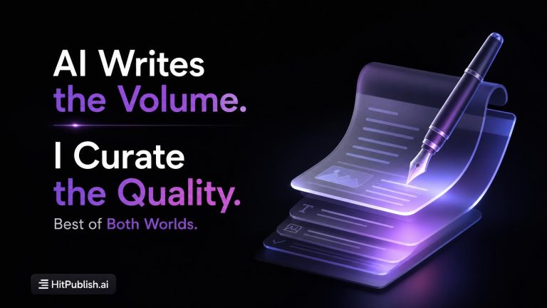 AI Writes Volume, I Curate Quality: The Best of Both Worlds