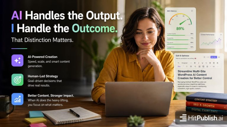 AI Handles the Output. I Handle the Outcome. That Distinction Matters.